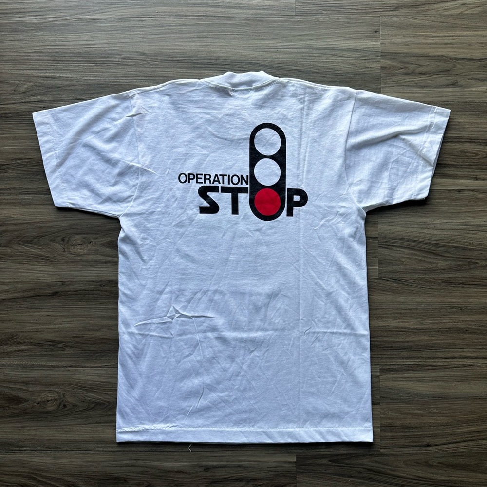Vintage 90’s Drug Free WorkPlace Tee - Picture 3 of 6